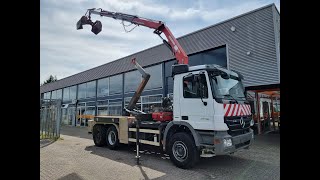 venta de Mercedes-Benz Actros 2636 6X4 Abrollkipper/ HMF Krane 1720K3/ Abstandbedienung camión con gancho imagen 4 Mercedes-Benz Actros 2636 6X4 Abrollkipper/ HMF Krane 1720K3/ Abstandbedienung camión con gancho imagen 4