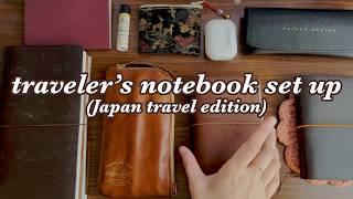 My ✨perfect✨ Traveler’s Notebook setup for my trip to Japan and what's in my everyday travel bag