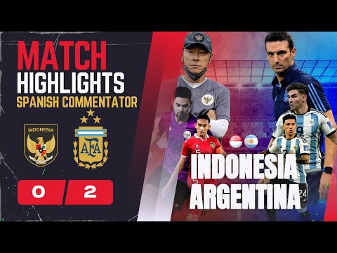 ARGENTINA (2) vs (0) INDONESIA  RESALTAR | AMIGABLE INTERNACIONAL