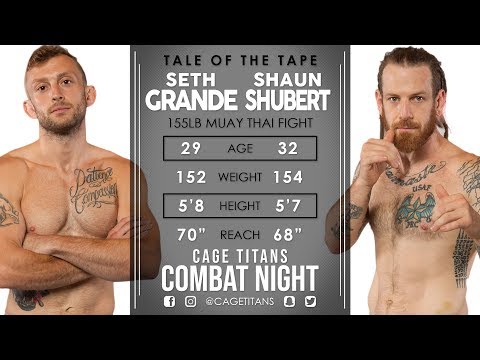 Cage Titans Combat Night I: Seth Grande vs Shaun Shubert