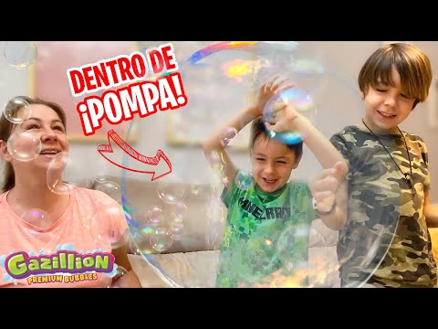 5 FORMAS de hacer POMPAS de JABON ¡¡DENTRO DE UNA BURBUJA!!