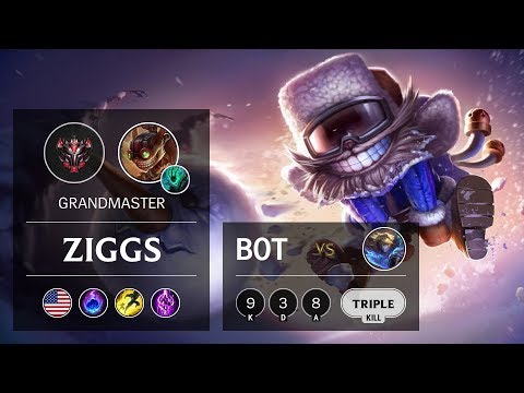 Ziggs Bot vs Ezreal - NA Grandmaster Patch 9.15