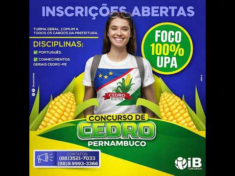 CONCURSO CEDRO-PE  | AULÃO PORTUGUÊS (UPA)