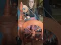 How long it takes me to spin wool into yarn. #spinningwheel #woolencraft #woolyarn #knitting ￼