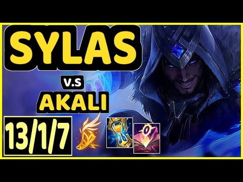 HUMANOID (SYLAS) vs AKALI - 13/1/7 KDA MID CHALLENGER GAMEPLAY - EUW