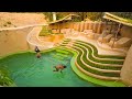 My 365Days Building Luxury Dream House Full Furniture And Beautiful Pool Summer Holiday In Jungle