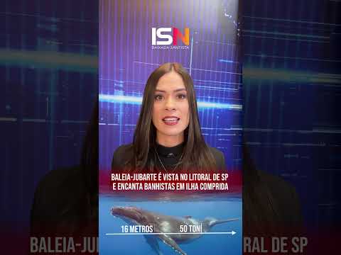 BALEIA É AVISTADA NO LITORAL PAULISTA E SE APROXIMA DE MORADORES