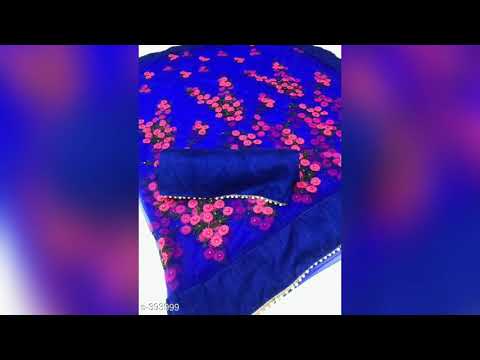 Anvitha Embroidered Partywear Net Sarees