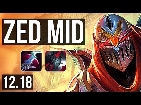 ZED vs GRAGAS (MID) | 6/0/3, 67% winrate, Dominating | KR Master | 12.18