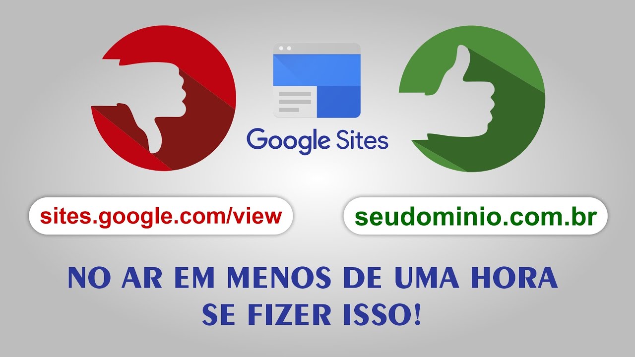 Como atribuir um domínio próprio no Google Sites