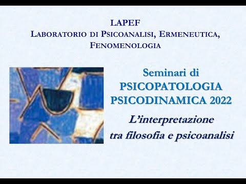 Seminario del 17 settembre 2022: Declino dell’interpretazione?