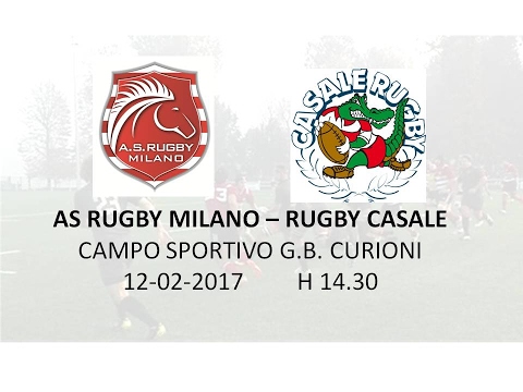 [Highlights] Serie A: Rugby Milano - Rugby Casale, 12/02/17