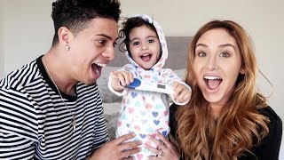 MOMMY AND DAUGHTER SURPRISE DADDY WITH PREGNANCY ANNOUNCEMENT!!! (SPEECHLESS)