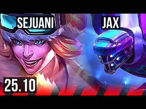 SEJUANI vs JAX (TOP) | 700+ games | KR Master | 25.10
