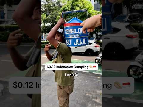 $0.12 Sweet Dumpling in Indonesia 🇮🇩 #indonesia #streetfood #smilewithscotty