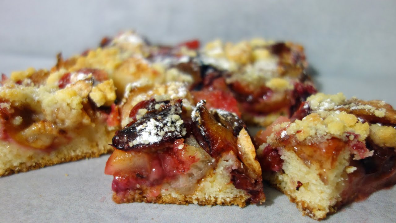 Błyskawiczne ciasto z owocami i kruszonką