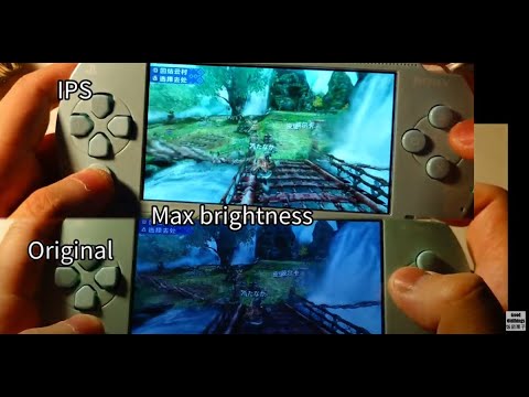 PSP 1000 IPS screen upgrade process&compare
