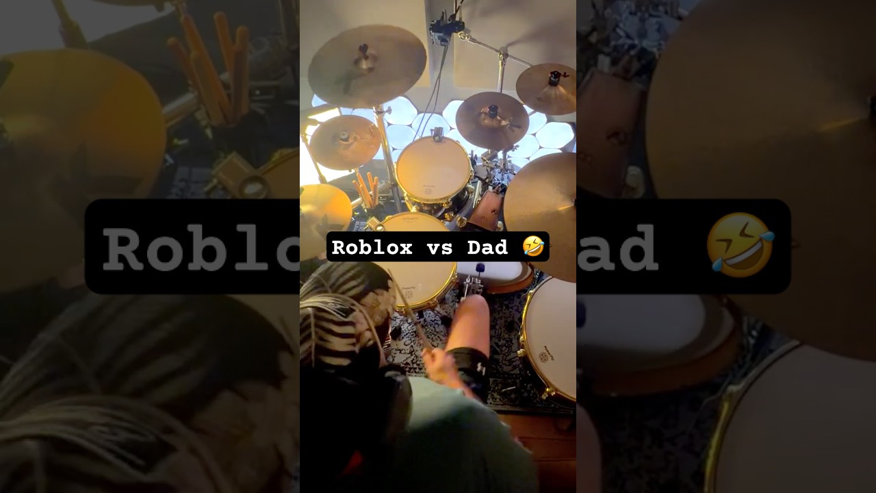 When your son challenges you to a Roblox track... 🥁 #Shorts