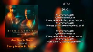 Que Bien Se Siente (Letra) - Zion y Lennox Ft. Farruko +   Descarga Mp3