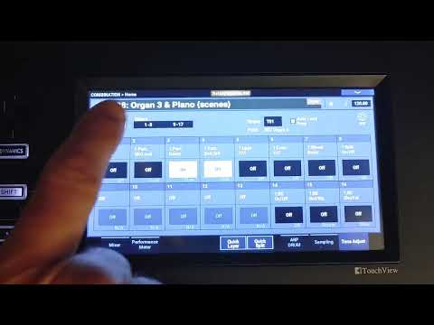 Korg Nautilus CX3 organ scenes