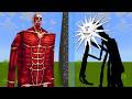 SCARY SUN MAN vs COLOSSAL TITAN Mob Battle In Minecraft!