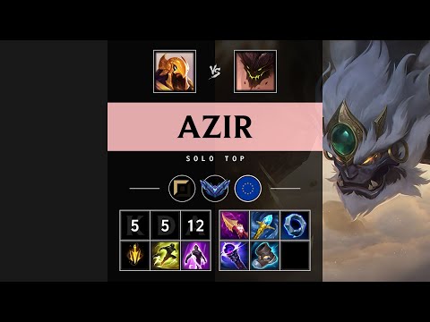 Azir Top vs Malphite - EUW Diamond Patch 25.15