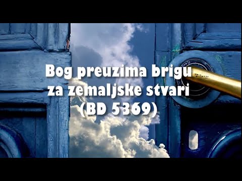 ISUSOVE RIJEČI - 10. Bog preuzima brigu za zemaljske stvari (BD 5369)