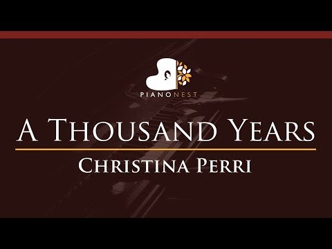 Christina Perri - A Thousand Years - HIGHER Key (Piano Karaoke / Sing Along)