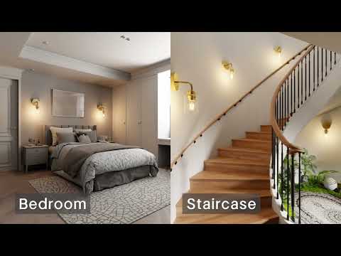 Modern-Style Battery-Powered Wall Sconce Set (Set of 2)