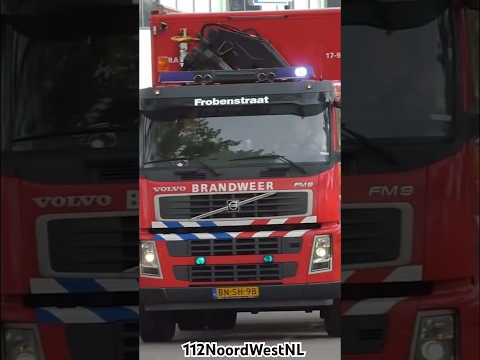 HA 17-9180 met spoed naar een zeer grote brand in Rotterdam #brandweer #einsatz #fire #firefighter