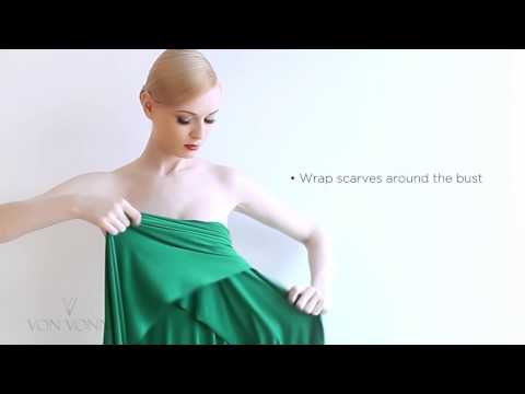 How to tie the Von Vonni Transformer Dress - Strapless Style