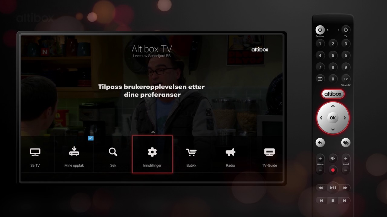 Altibox tv – Innstillinger: Sett navn på dekoder