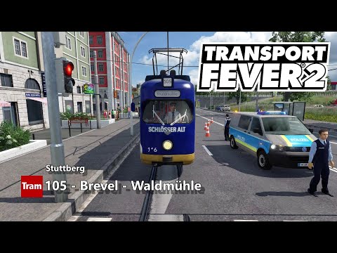 [TPF 2] - Straßenbahnlinie 105 - Brevel Schleife - Waldmühle (mit Ansage)