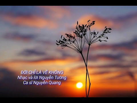 Đời chỉ là về không - Nguyễn Quang