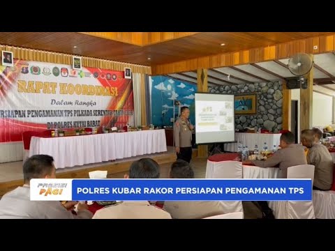 POLRES KUTAI BARAT RAKOR PERSIAPAN PENGAMANAN TPS