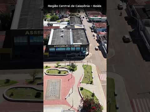CAIAPÔNIA GOIÁS, PROJETO VISÃO AÉREA - PASSEIO AÉREO PELO CENTRO DA CIDADE.