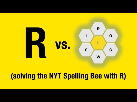 Solve the NYT Spelling Bee with R - Regular Expressions