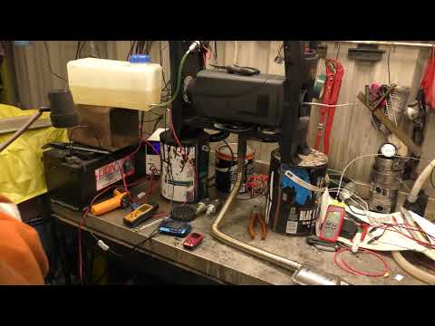 Chinese Diesel Heater Running on Gasoline / Petrol - trying a smaller pump