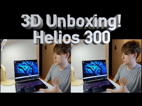 Native 3D unboxing of ACER Predator Helios 300 Spatial Labs Edition!