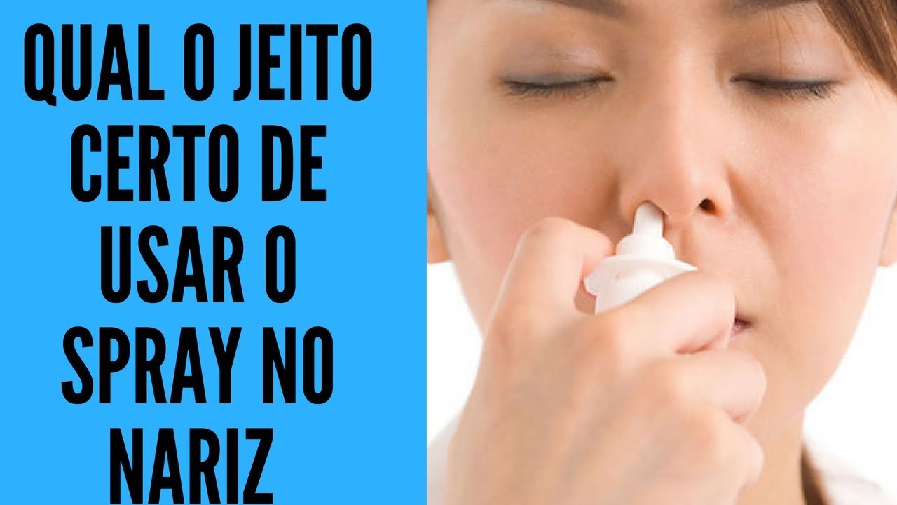 Qual o jeito correto de usar o spray nasal para RINITE E SINUSITE/ Otorrino em Curitiba