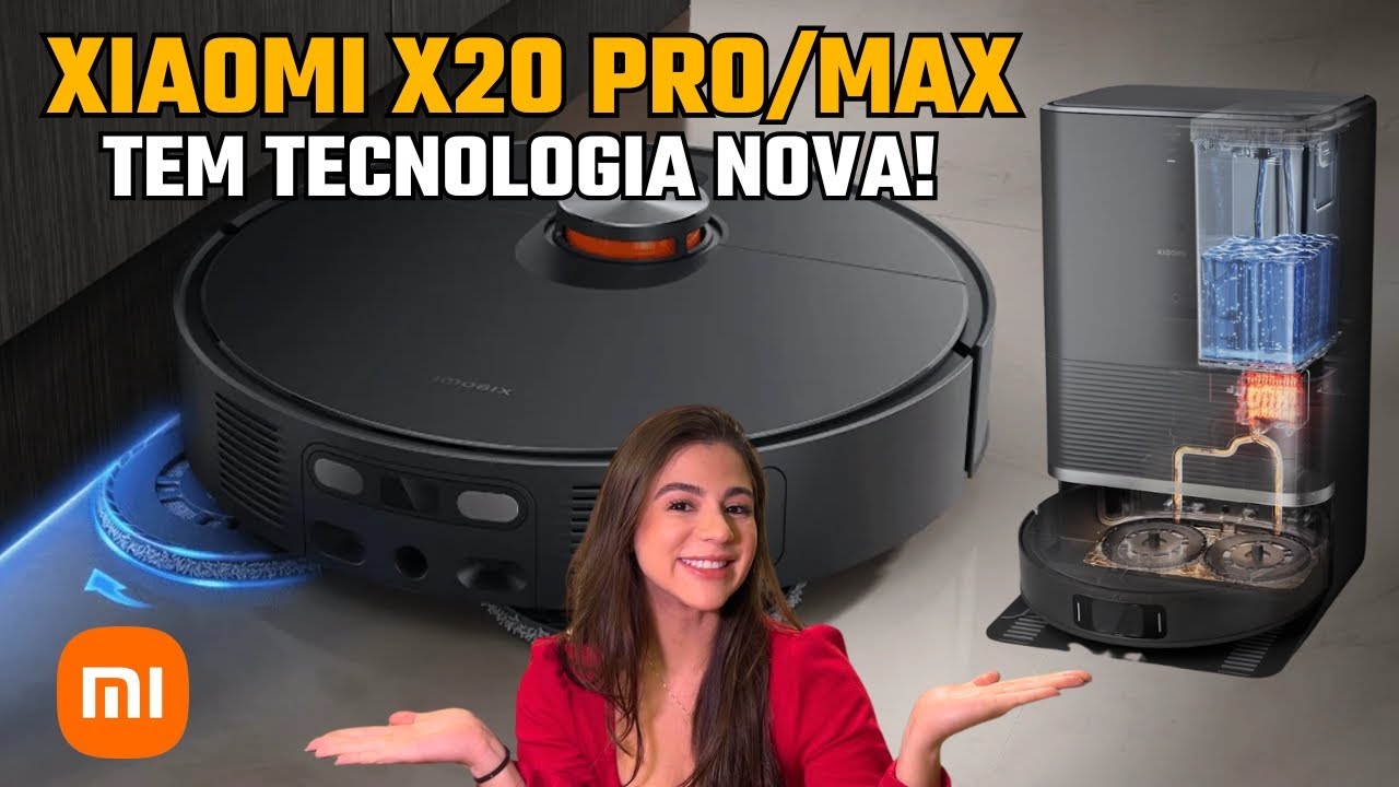 NOVOS MODELOS DE ROBÔ ASPIRADOR XIAOMI! Saiba TUDO antes deles chegarem ao Brasil! X20 Pro/Max