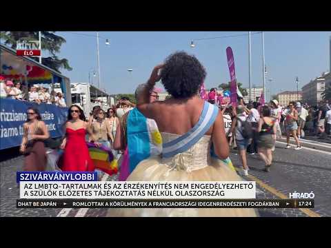 Érzékenyítés Olaszországban: szülői engedélyhez kötötték az órákat- HírTV