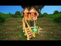 Survival Girl I Spent 10 Days Fastest Build A Billionaire Luxury Treehouse By Technology Ancient