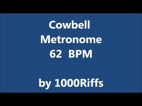 Cowbell Metronome 62 BPM - Beats Per Minute