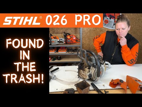 Stihl 026 PRO Chainsaw!  -- Found In A Dumpster!  --  Why Won't It Run ?
