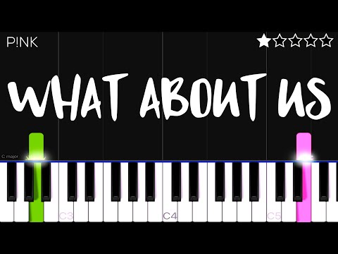P!NK - What About Us | EASY Piano Tutorial