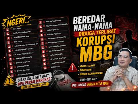 NGERI! DIAM = TERLIBAT? MASUK DALAM DAFTAR TERDUGA KORUPSI MBG, MEREKA RAMAI-RAMAI MEMBANTAH! USUT!!