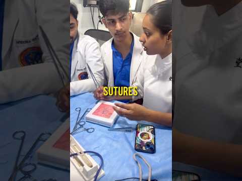 SUTURES PRACTICE AIIMS #neet #aiims #mbbs #medical