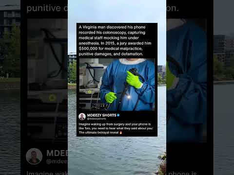 Patient Records His Own Surgery, Gets $500K For What He Found