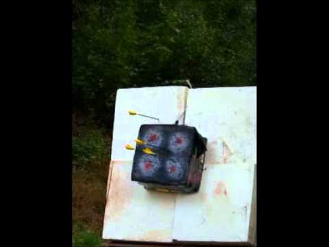 recurve bow arrow target  incoming view